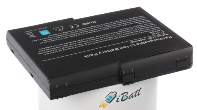 Аккумуляторная батарея B-5360 для ноутбуков Acer. Артикул iB-A220H.Емкость (mAh): 7800. Напряжение (V): 14,8