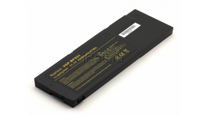 Аккумуляторная батарея для ноутбука Sony VAIO VPC-SA2Z9R/BI. Артикул 11-1587.Емкость (mAh): 4200. Напряжение (V): 11,1