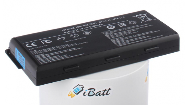 Аккумуляторная батарея для ноутбука MSI CR 610. Артикул iB-A440H.Емкость (mAh): 5200. Напряжение (V): 11,1