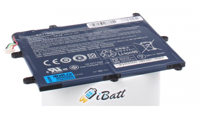 Аккумуляторная батарея для ноутбука Acer Iconia Tab A200 16Gb. Артикул iB-A639.Емкость (mAh): 3250. Напряжение (V): 7,4