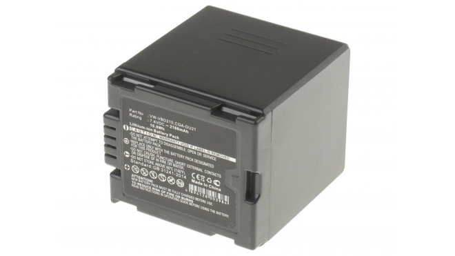 Аккумуляторная батарея CGA-DU12A/1B для фотоаппаратов и видеокамер Panasonic. Артикул iB-F314.Емкость (mAh): 2160. Напряжение (V): 7,4