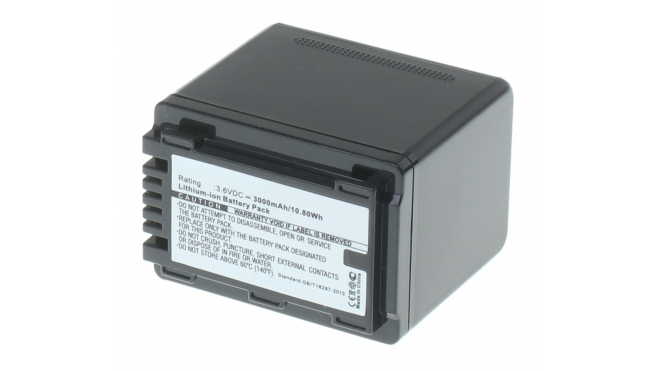 Аккумуляторные батареи для фотоаппаратов и видеокамер Panasonic HC-V720GKЕмкость (mAh): 3000. Напряжение (V): 3,6