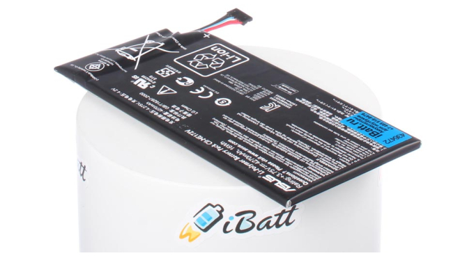 Аккумуляторная батарея для ноутбука Asus MeMO Pad ME172V 16GB White. Артикул iB-A654.Емкость (mAh): 4270. Напряжение (V): 3,75