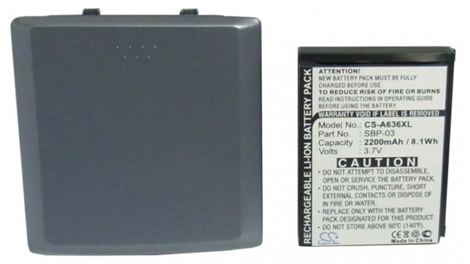 Аккумуляторная батарея для телефона, смартфона Asus MyPal A639. Артикул iB-M110.Емкость (mAh): 2200. Напряжение (V): 3,7