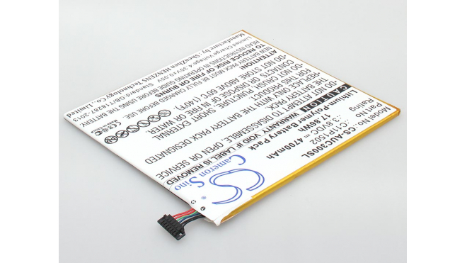 Аккумуляторная батарея для ноутбука Asus ZenPad 10 Z300C-1B058A White (90NP0233-M02140). Артикул iB-A1155.Емкость (mAh): 4700. Напряжение (V): 3,8
