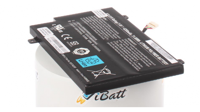 Аккумуляторная батарея для ноутбука MSI WindPad 100W. Артикул iB-A840.Емкость (mAh): 4200. Напряжение (V): 7,4