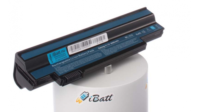 Аккумуляторная батарея BT.00603.109 для ноутбуков Acer. Артикул iB-A148.Емкость (mAh): 6600. Напряжение (V): 10,8