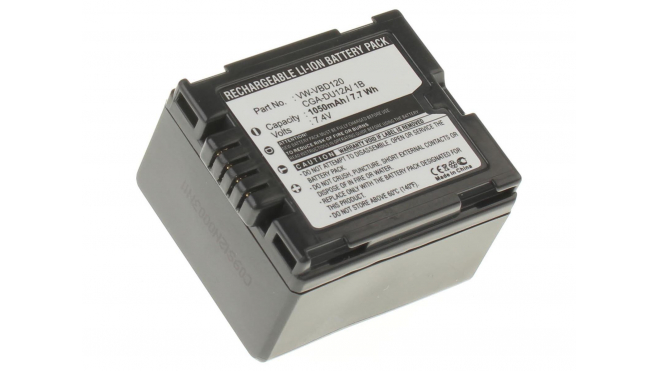 Аккумуляторные батареи для фотоаппаратов и видеокамер Panasonic NV-GS22EG-SЕмкость (mAh): 1050. Напряжение (V): 7,4