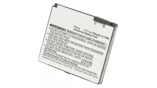 Аккумуляторная батарея SNN5779C для телефонов, смартфонов Motorola. Артикул iB-M483.Емкость (mAh): 750. Напряжение (V): 3,7