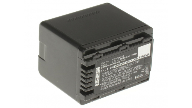 Аккумуляторная батарея VW-VBK180-K для фотоаппаратов и видеокамер Panasonic. Артикул iB-F233.Емкость (mAh): 3400. Напряжение (V): 3,7