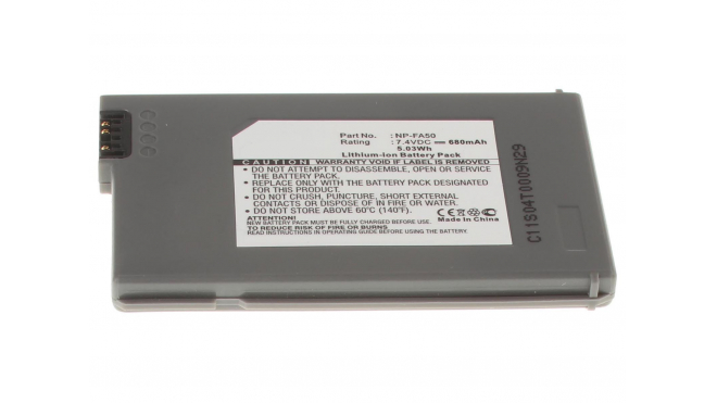 Аккумуляторные батареи для фотоаппаратов и видеокамер Sony DCR-HC90ESЕмкость (mAh): 680. Напряжение (V): 7,4