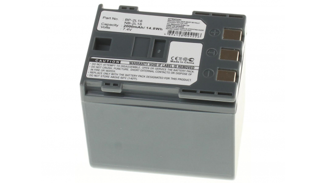Аккумуляторная батарея BP-2L24 для фотоаппаратов и видеокамер Canon. Артикул iB-F370.Емкость (mAh): 2000. Напряжение (V): 7,4