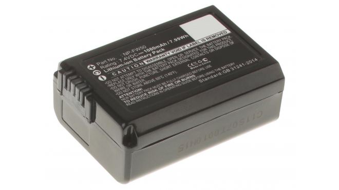 Аккумуляторные батареи для фотоаппаратов и видеокамер Sony NEX-5NDWЕмкость (mAh): 1080. Напряжение (V): 7,4