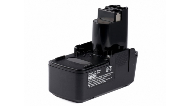 Аккумуляторная батарея для электроинструмента Bosch PSR 7.2 VES-2. Артикул iB-T169.Емкость (mAh): 2000. Напряжение (V): 7,2