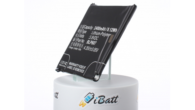 Аккумуляторная батарея iBatt iB-M2394 для телефонов, смартфонов OPPOЕмкость (mAh): 2400. Напряжение (V): 3,8
