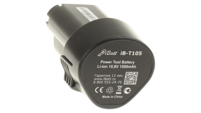 Аккумуляторная батарея для электроинструмента Makita TD090DWX. Артикул iB-T105.Емкость (mAh): 1500. Напряжение (V): 10,8