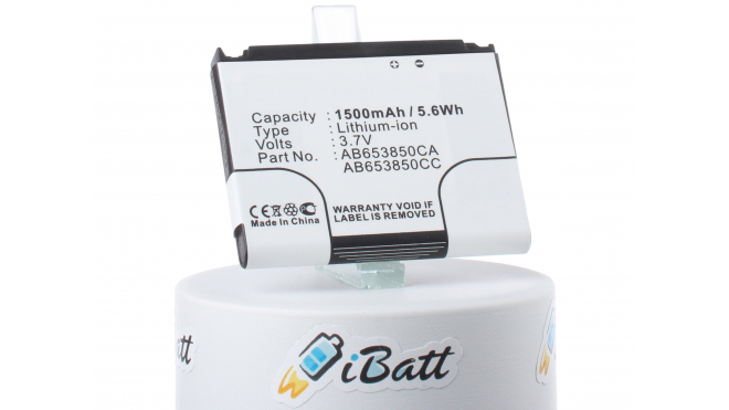 Аккумуляторная батарея iBatt iB-M259 для телефонов, смартфонов SamsungЕмкость (mAh): 1500. Напряжение (V): 3,7