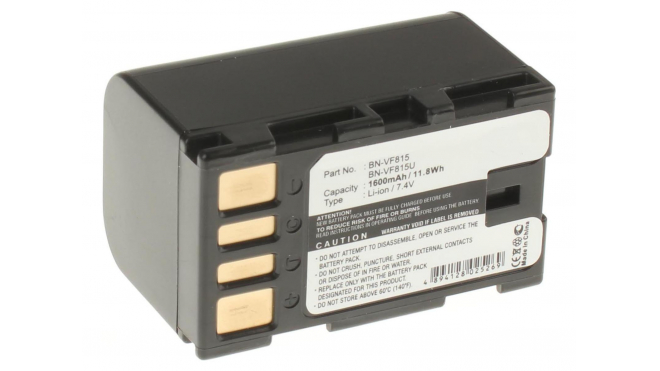 Аккумуляторная батарея PL808D.154 для фотоаппаратов и видеокамер JVC. Артикул iB-F162.Емкость (mAh): 1600. Напряжение (V): 7,4