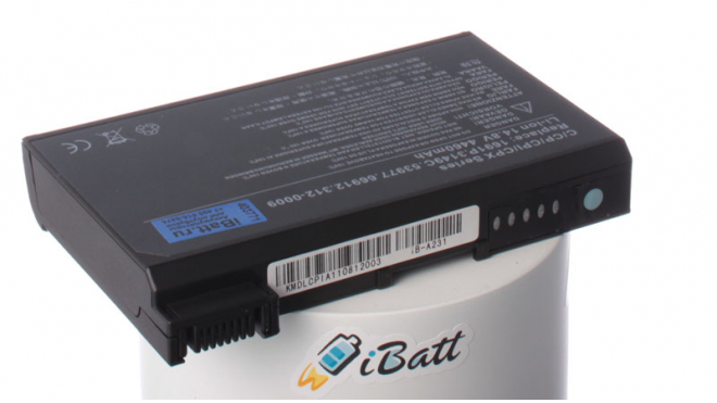 Аккумуляторная батарея для ноутбука Dell Latitude C500. Артикул iB-A231.Емкость (mAh): 4400. Напряжение (V): 14,8