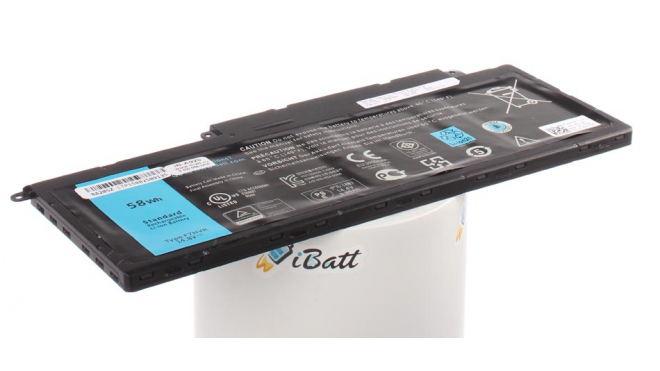 Аккумуляторная батарея для ноутбука Dell Inspiron 7737-7765. Артикул iB-A929.Емкость (mAh): 3900. Напряжение (V): 14,8