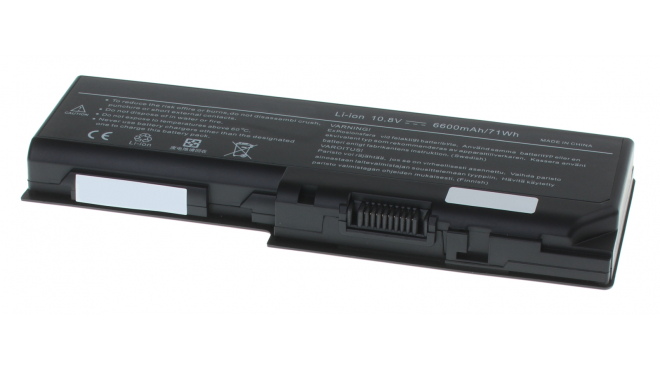 Аккумуляторная батарея для ноутбука Toshiba Satellite L350-20G. Артикул 11-1542.Емкость (mAh): 6600. Напряжение (V): 11,1