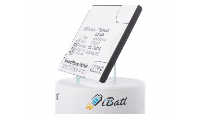 Аккумуляторная батарея BL-G021A для телефонов, смартфонов myPhone. Артикул iB-M974.Емкость (mAh): 2300. Напряжение (V): 3,7
