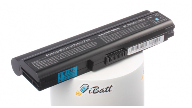 Аккумуляторная батарея PABAS110 для ноутбуков Toshiba. Артикул iB-A460.Емкость (mAh): 6600. Напряжение (V): 10,8