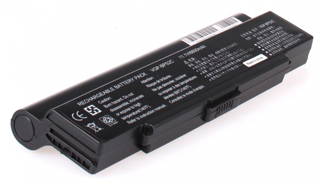 Аккумуляторная батарея для ноутбука Sony VAIO VGN-FS810. Артикул 11-1415.Емкость (mAh): 6600. Напряжение (V): 11,1