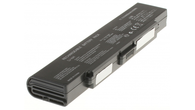 Аккумуляторная батарея для ноутбука Sony VAIO VGN-CR220E/P. Артикул 11-1581.Емкость (mAh): 4400. Напряжение (V): 11,1