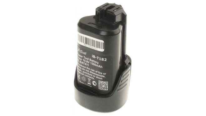 Аккумуляторная батарея для электроинструмента Bosch GUS 10.8 V-LI. Артикул iB-T182.Емкость (mAh): 1500. Напряжение (V): 10,8