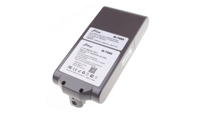 Аккумуляторная батарея iBatt iB-T985 для пылесосов DysonЕмкость (mAh): 3950. Напряжение (V): 25,2