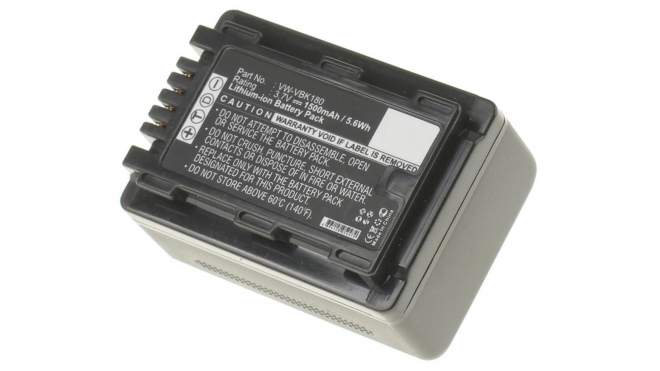 Аккумуляторные батареи для фотоаппаратов и видеокамер Panasonic HDC-SD80RЕмкость (mAh): 1500. Напряжение (V): 3,7