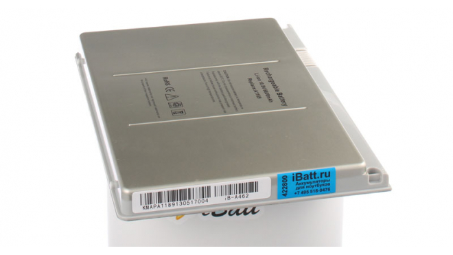 Аккумуляторная батарея MA458J/A для ноутбуков Apple. Артикул iB-A462.Емкость (mAh): 6600. Напряжение (V): 10,8