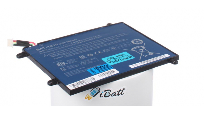 Аккумуляторная батарея BAT-1010 для ноутбуков Acer. Артикул iB-A641.Емкость (mAh): 3250. Напряжение (V): 7,4