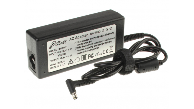 Блок питания (адаптер питания) для ноутбука Sony VAIO SVT11215CGB/W Tap 11. Артикул iB-R457. Напряжение (V): 19,5