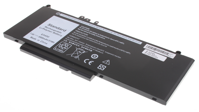 Аккумуляторная батарея для ноутбука Dell Latitude E5550 5300U 2300 MH. Артикул iB-A934.Емкость (mAh): 6700. Напряжение (V): 7,4
