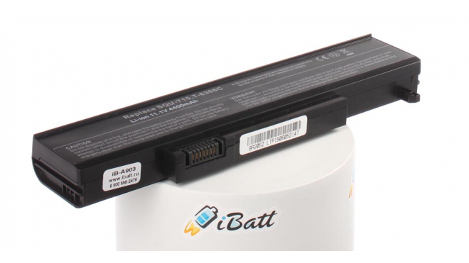 Аккумуляторная батарея для ноутбука Gateway T-1412. Артикул iB-A903.Емкость (mAh): 4400. Напряжение (V): 11,1