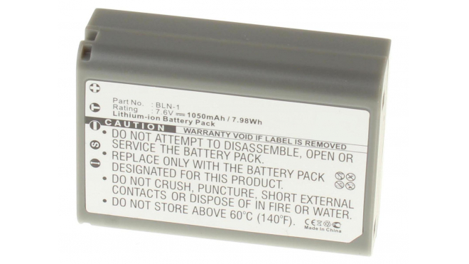 Аккумуляторные батареи для фотоаппаратов и видеокамер Olympus OM-D E-M1Емкость (mAh): 1050. Напряжение (V): 7,6