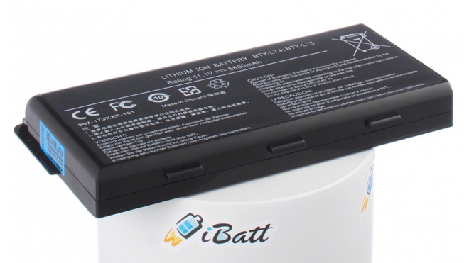 Аккумуляторная батарея для ноутбука MSI CX705MX. Артикул iB-A440X.Емкость (mAh): 5800. Напряжение (V): 11,1