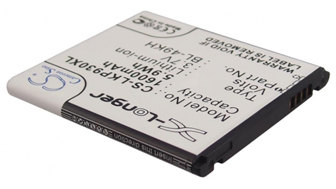 Аккумуляторная батарея iBatt iB-M1061 для телефонов, смартфонов LGЕмкость (mAh): 1600. Напряжение (V): 3,7