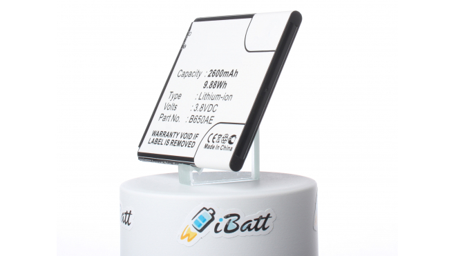 Аккумуляторная батарея iBatt iB-M572 для телефонов, смартфонов SamsungЕмкость (mAh): 2600. Напряжение (V): 3,8