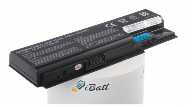 Аккумуляторная батарея AS07B32 для ноутбуков Packard Bell. Артикул iB-A142H.Емкость (mAh): 5200. Напряжение (V): 14,8