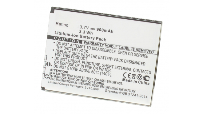 Аккумуляторная батарея для телефона, смартфона TCL A860. Артикул iB-M447.Емкость (mAh): 900. Напряжение (V): 3,7