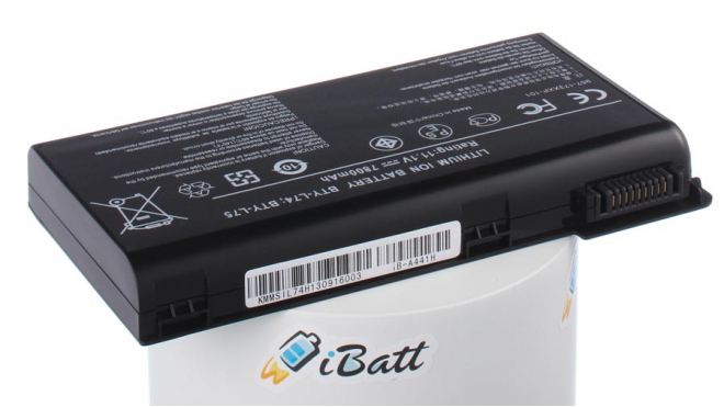 Аккумуляторная батарея для ноутбука MSI CX623-272X. Артикул iB-A441H.Емкость (mAh): 7200. Напряжение (V): 11,1