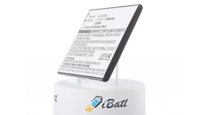Аккумуляторная батарея iBatt iB-M778 для телефонов, смартфонов FlyЕмкость (mAh): 1600. Напряжение (V): 3,7