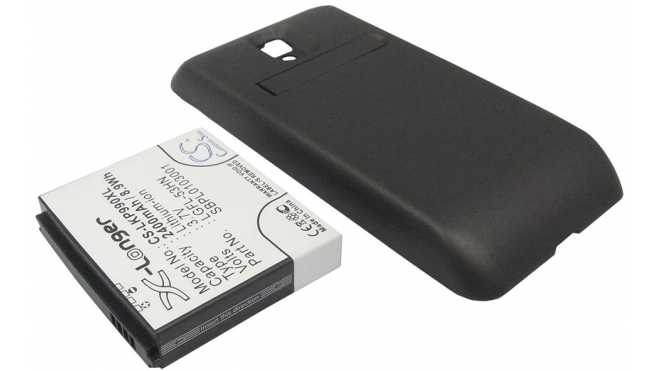 Аккумуляторная батарея для телефона, смартфона LG P990. Артикул iB-M341.Емкость (mAh): 2400. Напряжение (V): 3,7