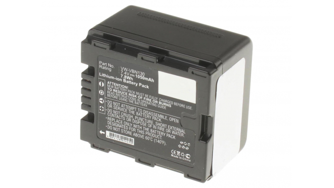 Аккумуляторные батареи для фотоаппаратов и видеокамер Panasonic HDC-TM900Емкость (mAh): 1050. Напряжение (V): 7,4
