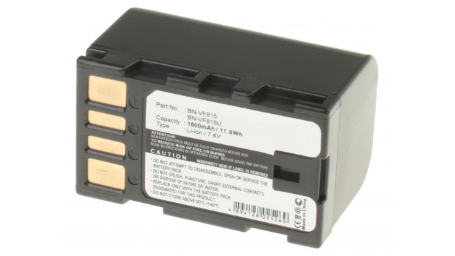 Аккумуляторные батареи для фотоаппаратов и видеокамер JVC GZ-MS95SEZЕмкость (mAh): 1600. Напряжение (V): 7,4