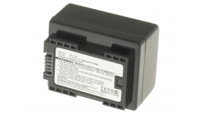 Аккумуляторная батарея BP-745 для фотоаппаратов и видеокамер Canon. Артикул iB-F133.Емкость (mAh): 1600. Напряжение (V): 3,6