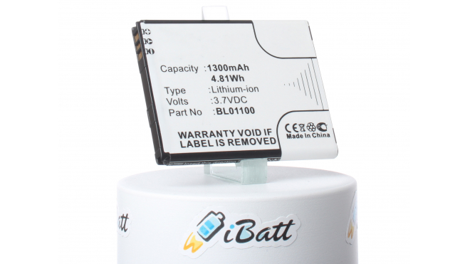 Аккумуляторная батарея iBatt iB-M453 для телефонов, смартфонов HTCЕмкость (mAh): 1100. Напряжение (V): 3,7